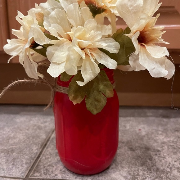 Farmhouse Mason Jar Painted Decor - Picture 4 of 9